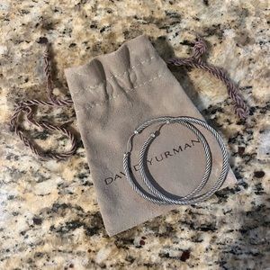 COPY - LIKE NEW! David Yurman Large Cable Classic Hoops
